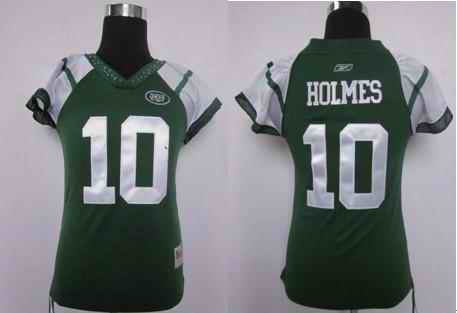 Jets 10 Holmes green womens Jerseys