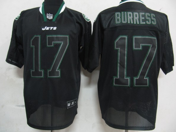 Jets 17 Burress Lights Out BLACK Jerseys Jets 17 Burress Lights Out BLACK Jerseys