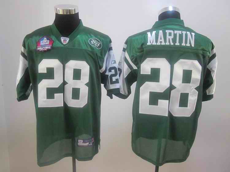 Jets 28 Martin Green 2012 Hall of Fame Jerseys