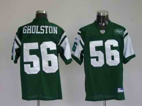 Jets 56 Vernon Gholston green Jerseys