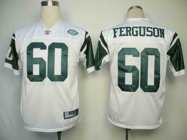 Jets 60 Ferguson white Jerseys