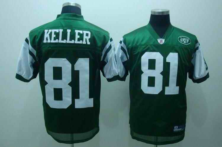 Jets 81 Keller green Jerseys