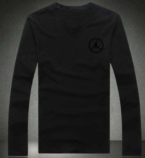 Jordan black Long Sleeve T-shirt (02)