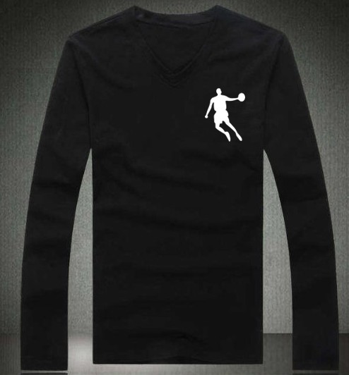 Jordan black Long Sleeve T-shirt (03)