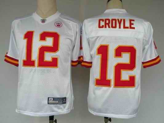 Kansas City Chiefs 12 Brodie Croyle white Jerseys