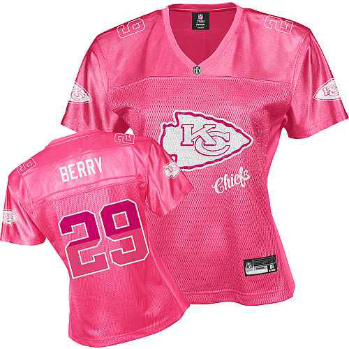 Kansas City Chiefs 29 BERRY pink Womens Jerseys
