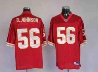 Kansas City Chiefs 56 D.JOHNSON Red Jerseys