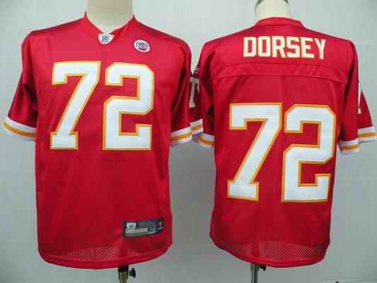 Kansas City Chiefs 72 Glenn Dorsey red Jerseys