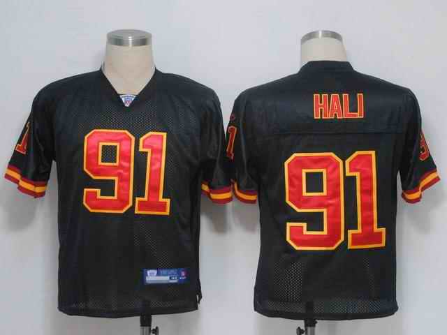Kansas City Chiefs 91 HaLi black Jerseys