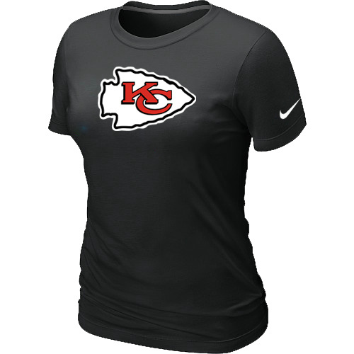 Kansas City Chiefs Black Women's Logo T-Shirt