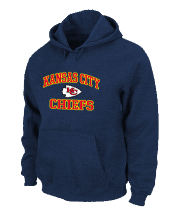 Kansas City Chiefs Heart & Soul Pullover Hoodie D.Blue - Click Image to Close
