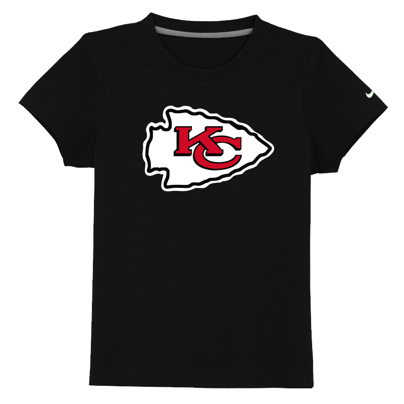 Kansas City Chiefs Sideline Legend Authentic Logo Youth T-Shirt Black - Click Image to Close