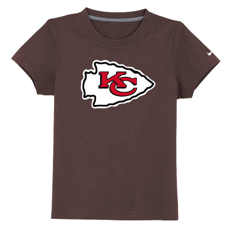 Kansas City Chiefs Sideline Legend Authentic Logo Youth T-Shirt Brown - Click Image to Close