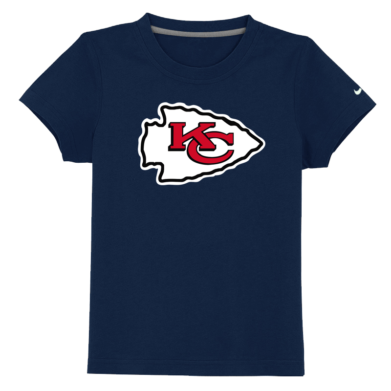 Kansas City Chiefs Sideline Legend Authentic Logo Youth T-Shirt D.Blue - Click Image to Close