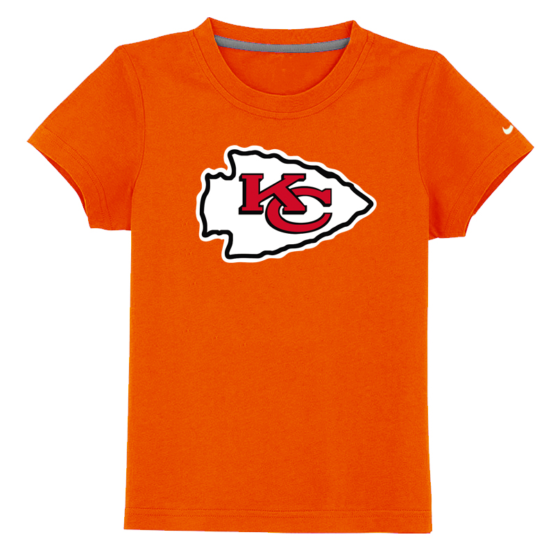 Kansas City Chiefs Sideline Legend Authentic Logo Youth T-Shirt Orange