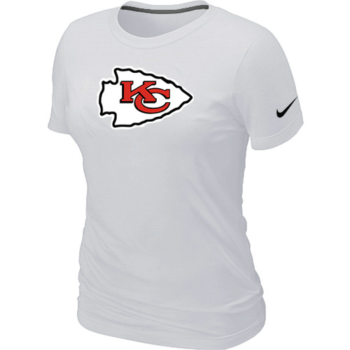 Kansas City Chiefs White Women's Logo T-Shirt