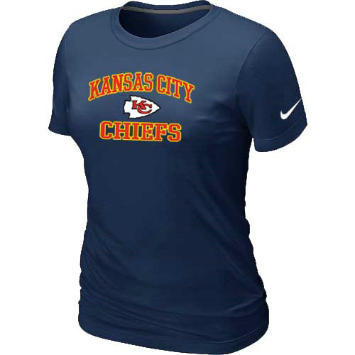 Kansas City Chiefs Women's Heart & Soul D.Blue T-Shirt