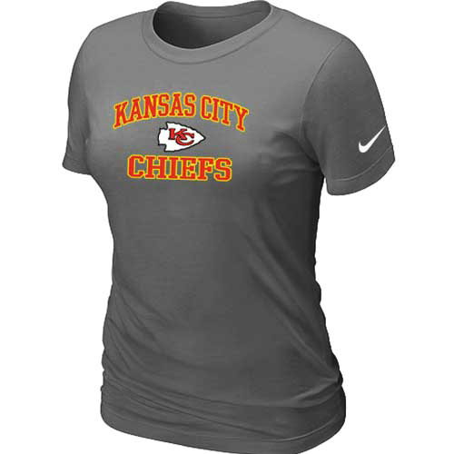 Kansas City Chiefs Women's Heart & Soul D.Grey T-Shirt