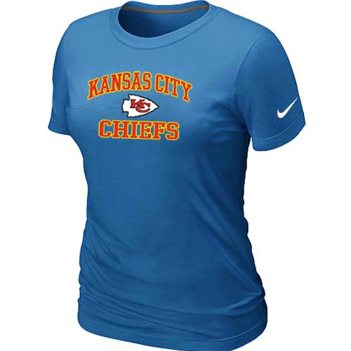 Kansas City Chiefs Women's Heart & Soul L.blue T-Shirt