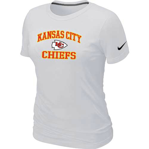 Kansas City Chiefs Women's Heart & Soul White T-Shirt