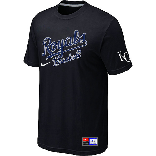 Kansas City Royals Black Nike Short Sleeve Practice T-Shirt