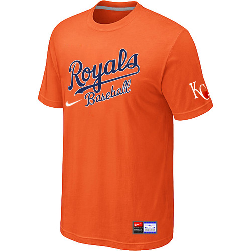 Kansas City Royals Orange Nike Short Sleeve Practice T-Shirt