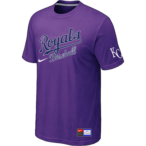 Kansas City Royals Purple Nike Short Sleeve Practice T-Shirt