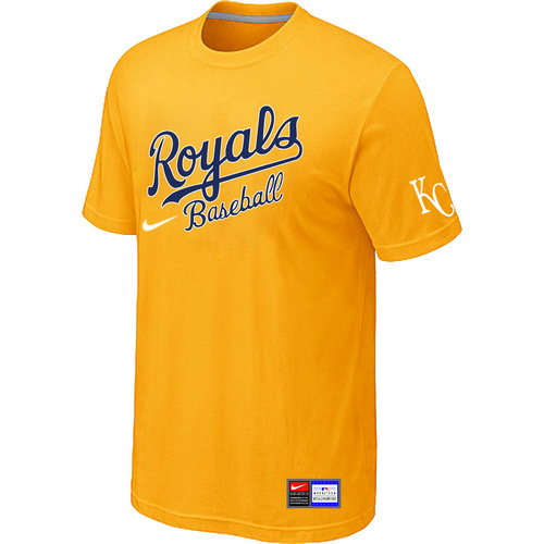 Kansas City Royals Yellow Nike Short Sleeve Practice T-Shirt