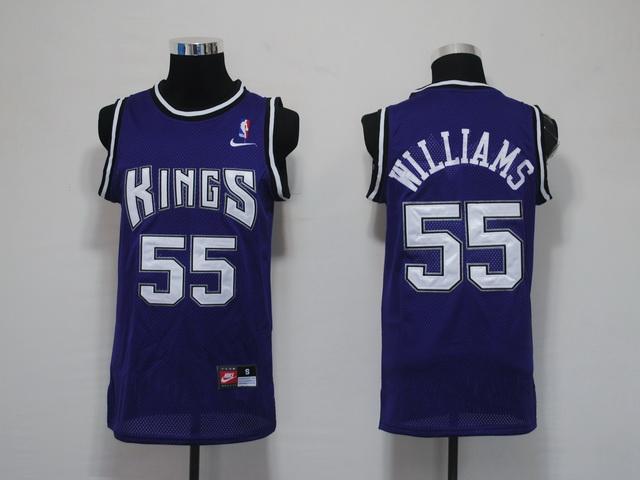 Kings 55 Williams purple Jerseys