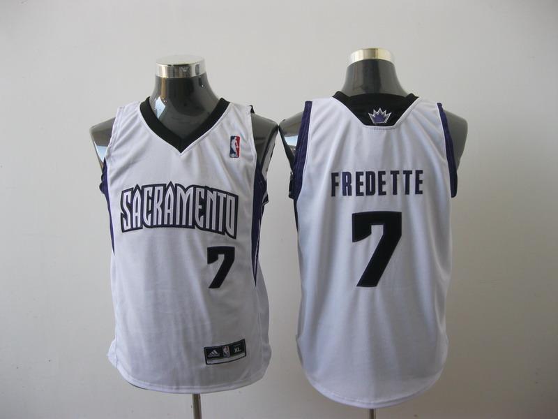 Kings 7 FRedette White Youth Jersey