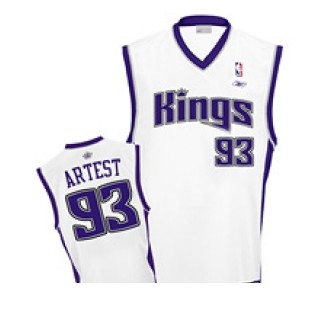 Kings 93 Ron Artest White Jerseys