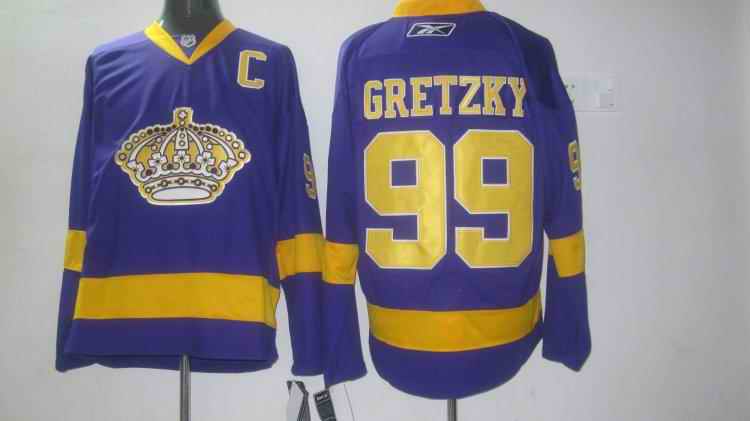 Kings 99 Gretzky Purple Jerseys - Click Image to Close