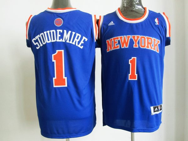 Knicks 1 Stoudemire Blue Jerseys - Click Image to Close