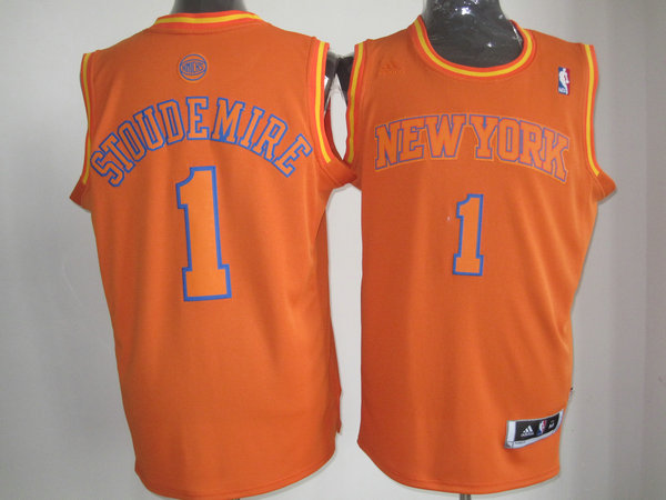 Knicks 1 Stoudemire Orange Christmas Jerseys