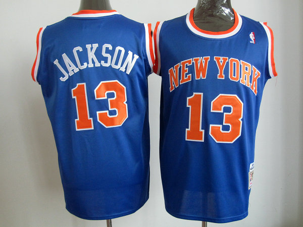 Knicks 13 Jackson Blue m&n Jerseys