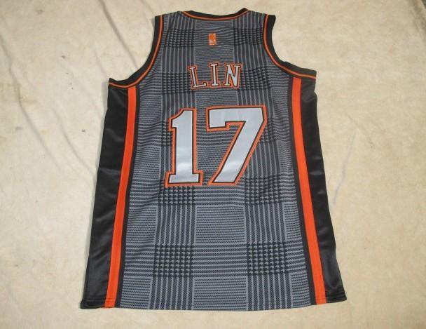 Knicks 17 Lin grey Jerseys - Click Image to Close