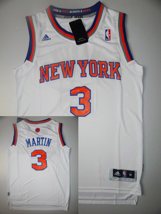 Knicks 3 Martin White Jerseys