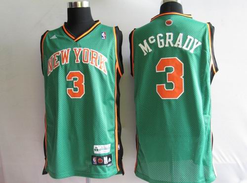Knicks 3 Tracy McGrady Green jerseys
