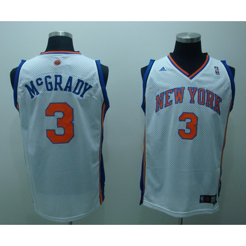 Knicks 3 Tracy McGrady White jerseys