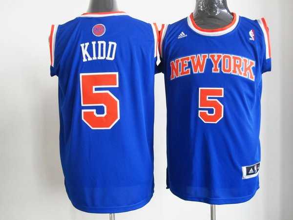 Knicks 5 Kidd Blue Jerseys - Click Image to Close