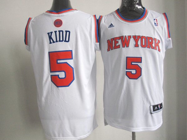 Knicks 5 Kidd White Jerseys
