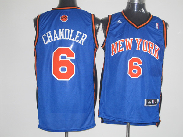 Knicks 6 Chandler Blue Jersey