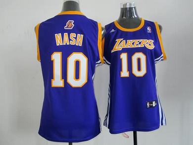 Lakers 10 Nash Purple Women Jersey