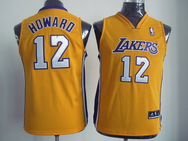 Lakers 12 Howard Yellow youth Jersey Lakers 12 Howard Yellow youth Jersey