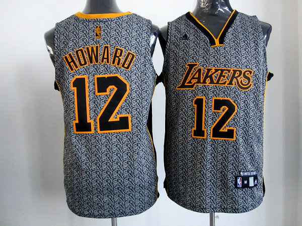 Lakers 12 Howard Grey Jerseys