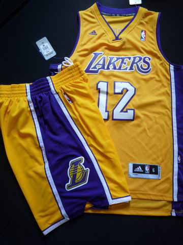 Lakers 12 Howard Yellow Revolution 30 Suit - Click Image to Close