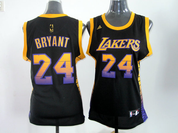 Lakers 24 Bryant Black rainbow Women Jersey