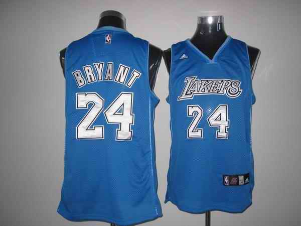 Lakers 24 Bryant Light Blue Jerseys