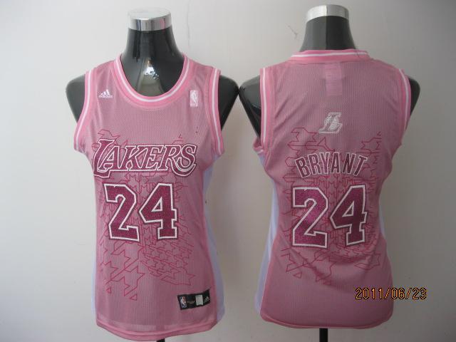 Lakers 24 Bryant Pink Women Jersey