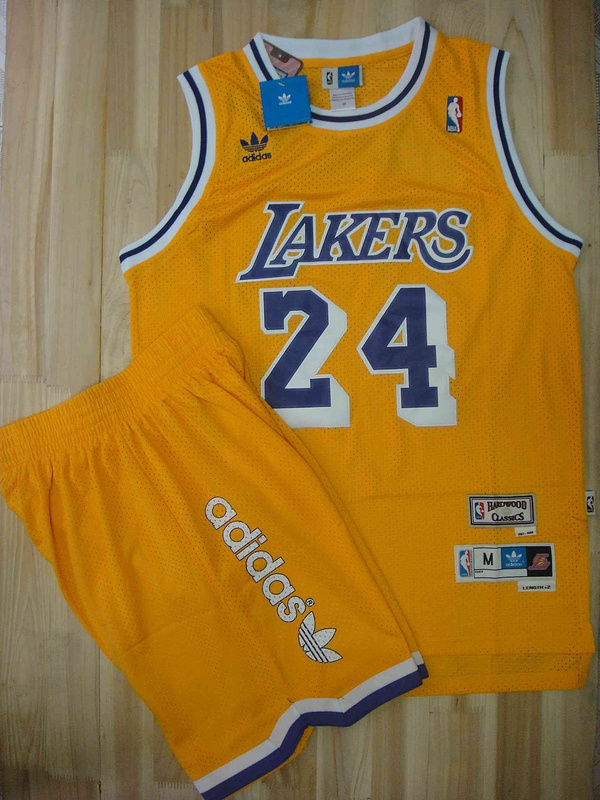 Lakers 24 Bryant Yellow Suit